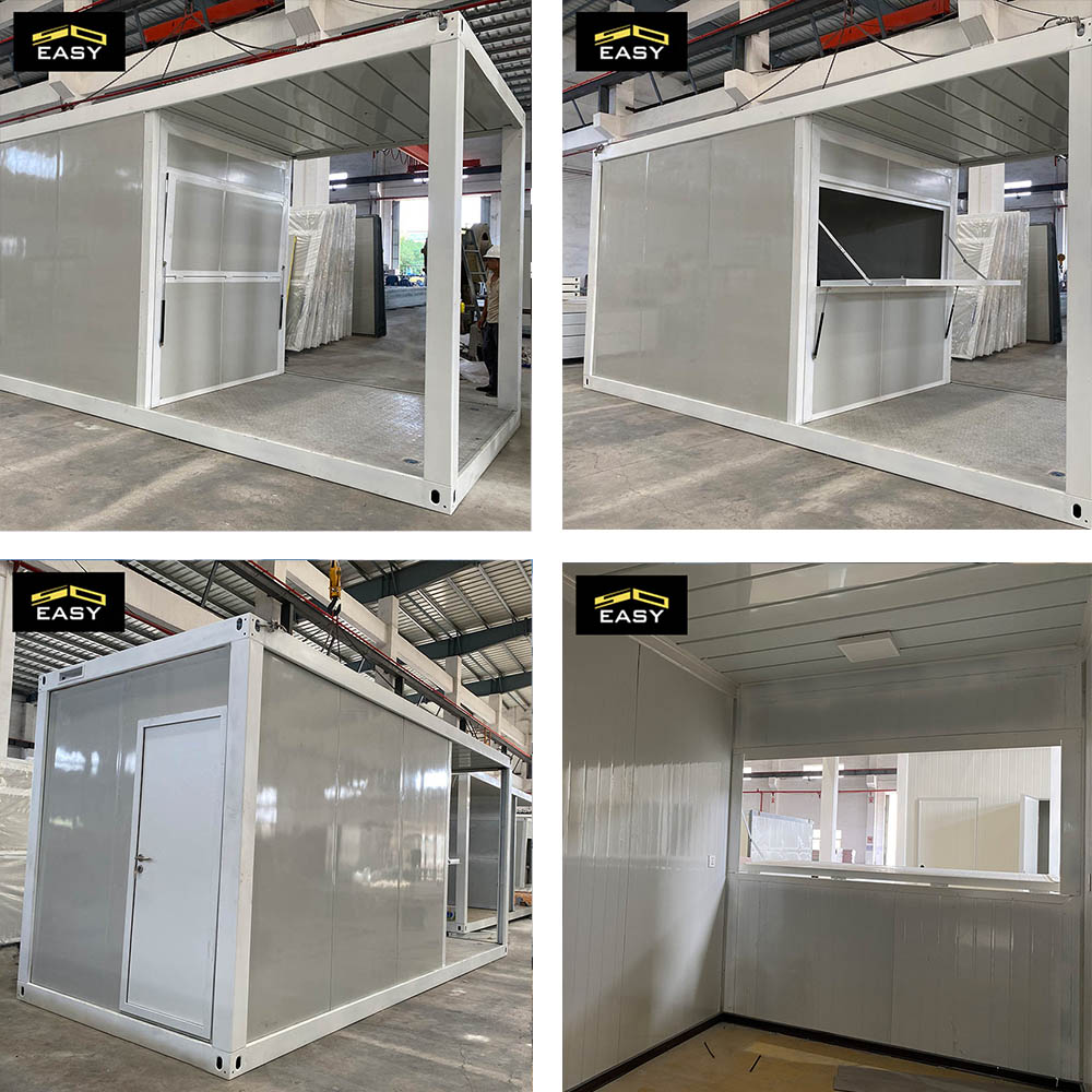 building a 20 ft inside shipping tiny container shop in Singapore
