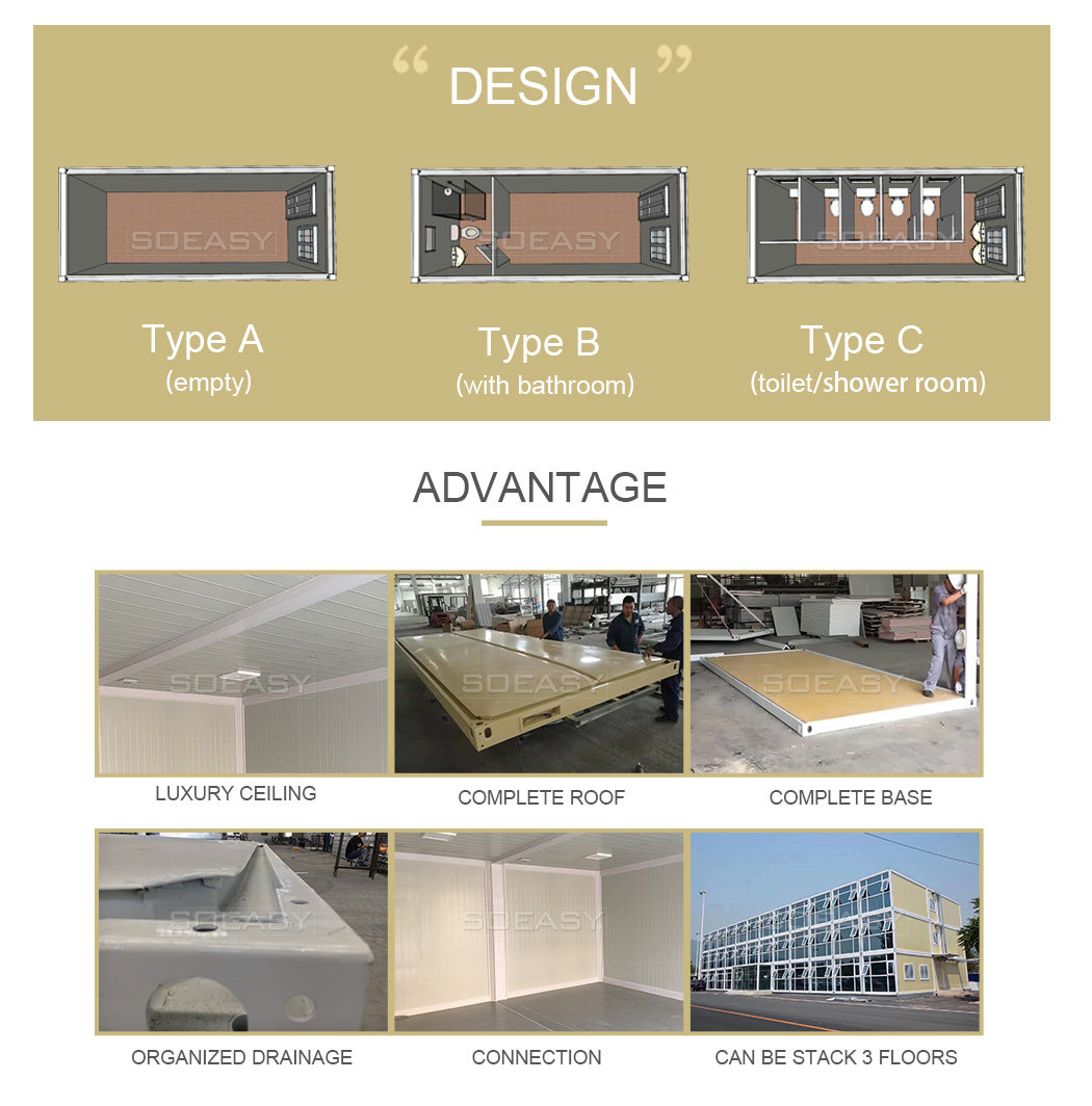 conception de maison en conteneur plat