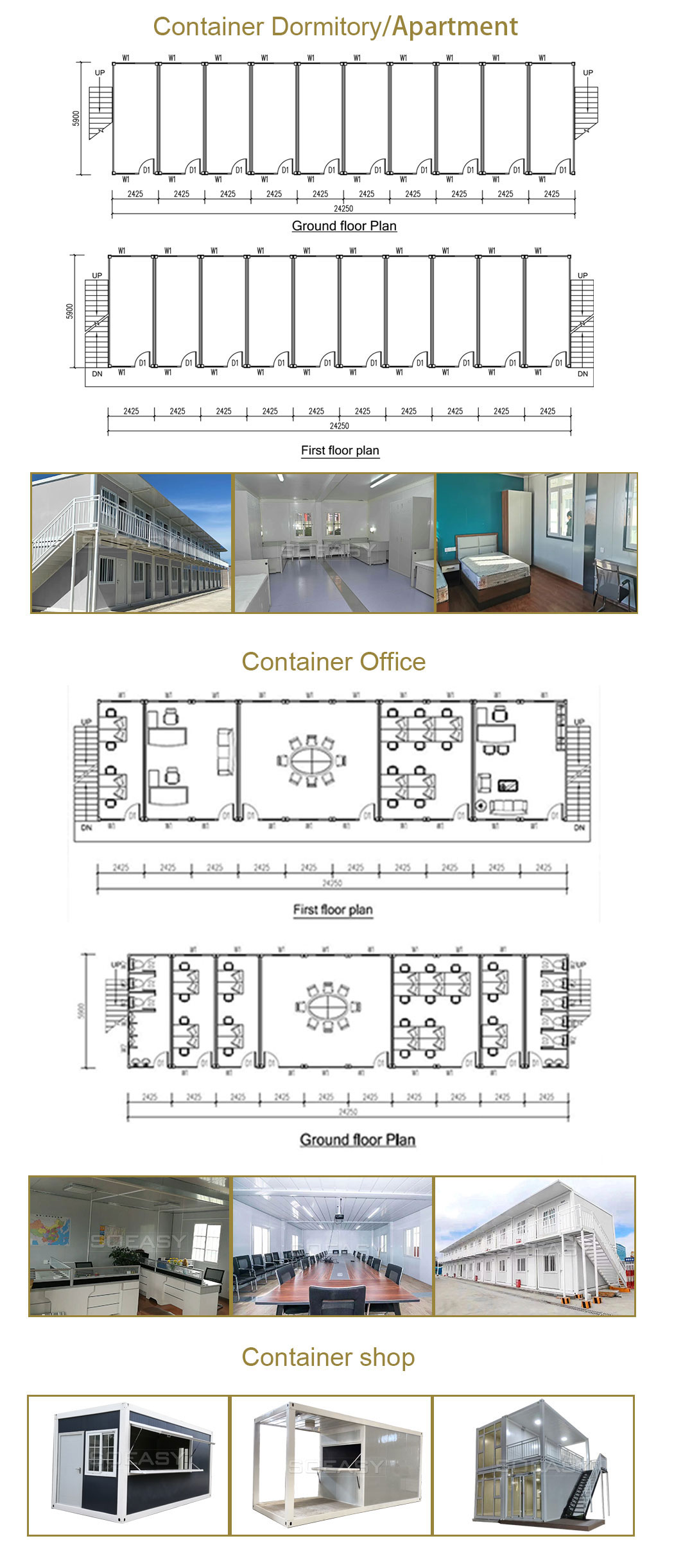 dessin de maison de conteneur plat