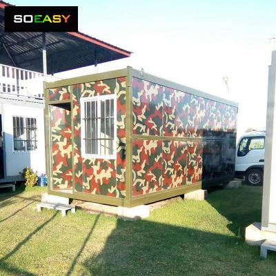 installation rapide de 40 pieds de dortoir de conteneur préfabriqué pliable de luxe mobile
