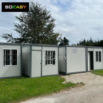 Dortoir de travailleurs de 20 pieds avec conception de toilettes, maison de conteneur pliable