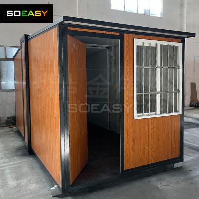 Prix ​​​​usine de couleur en bois Installation rapide 14 ㎡ Petite maison extensible