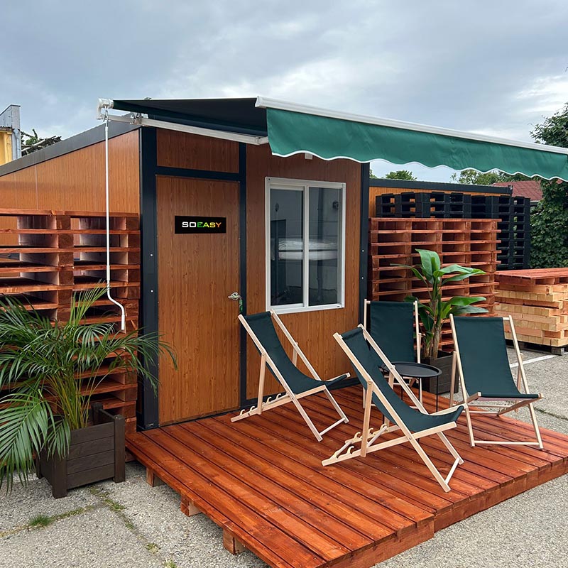 Maison conteneur pliable pour le festival de musique slovaque