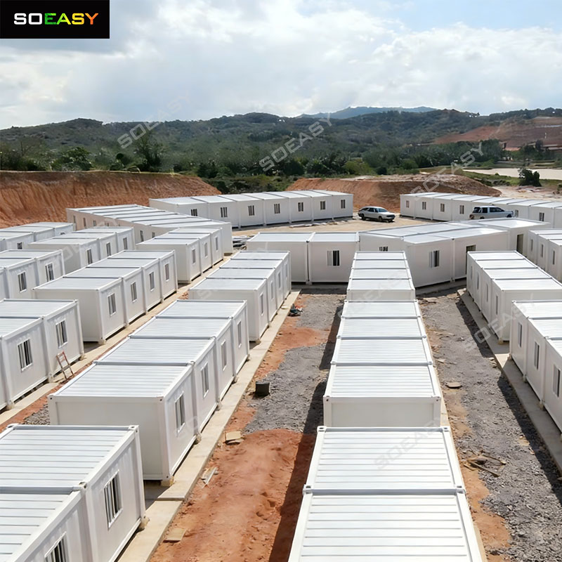 Detachable Container house Worker Quarter Cabin in Indonesia for Mining Camp 